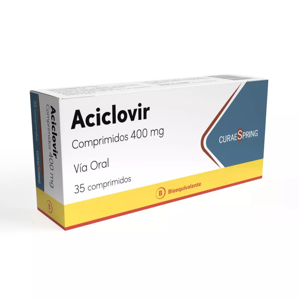 Aciclovir 400 mg x 35 comprimidos Farmex-Fonasa-Persistente
